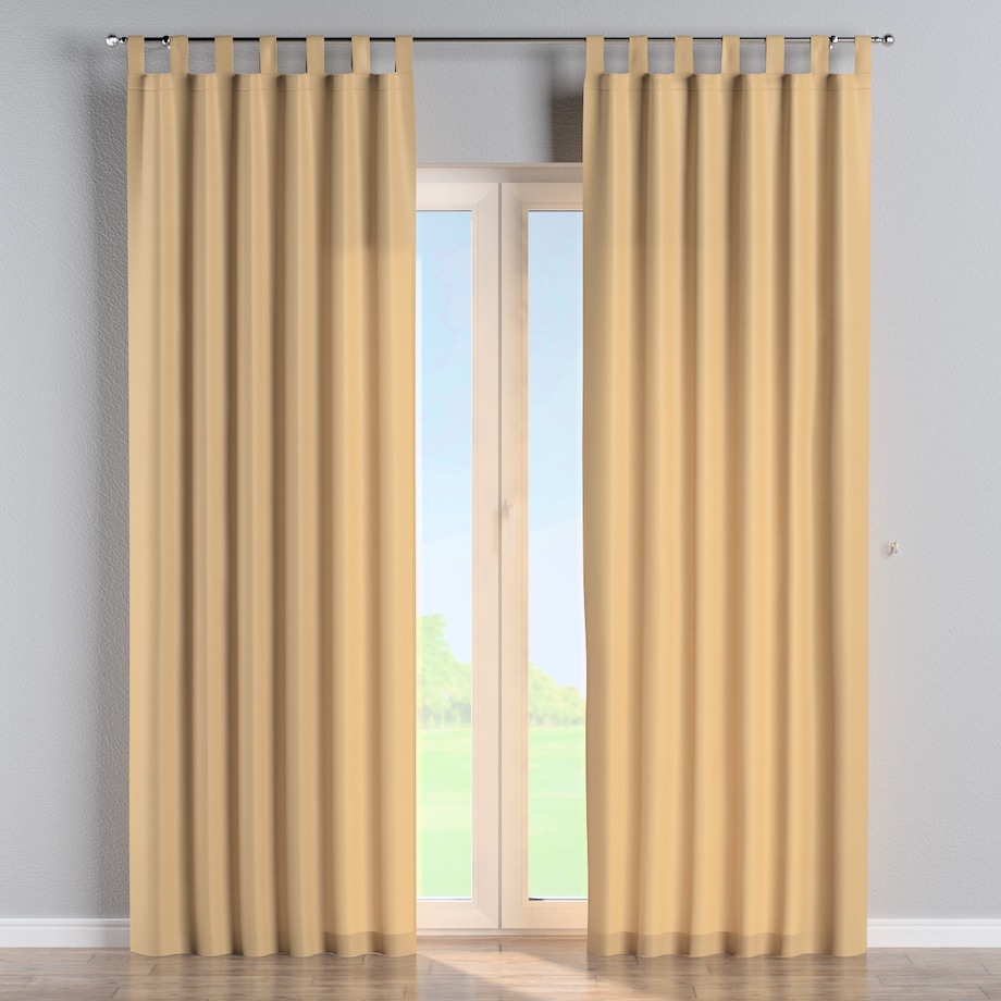 Zasłona na szelkach 1 szt. 130x260 złoty z połyskiem