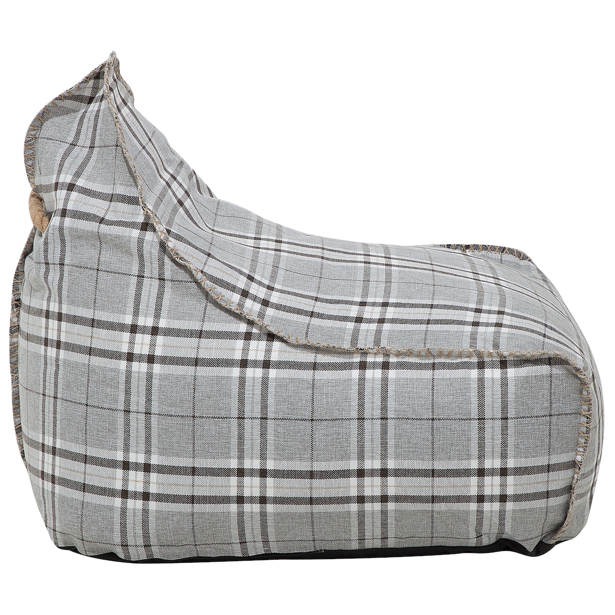 Fotel worek 200 L DROP LINEN 63 cm 75 cm Szary