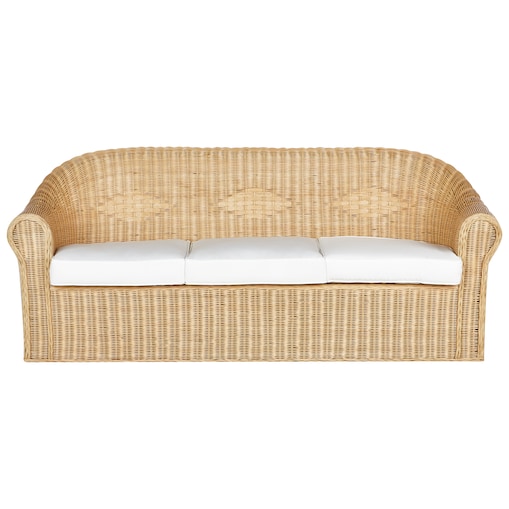 Sofa ogrodowa dla 3 osób LIVADEIA Rattan Naturalny