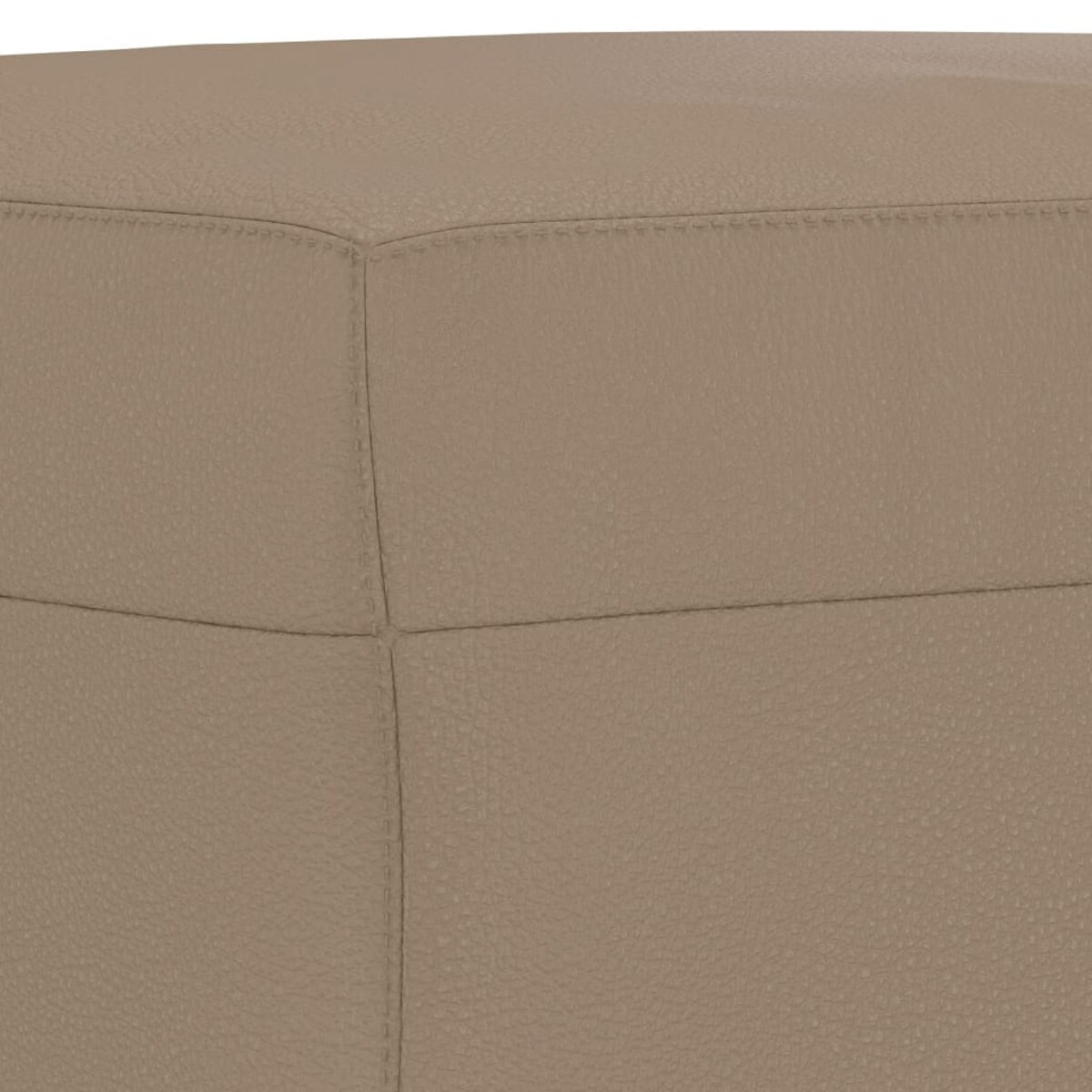 vidaXL 3-cz. komplet wypoczynkowy z poduszkami, cappuccino, ekoskóra