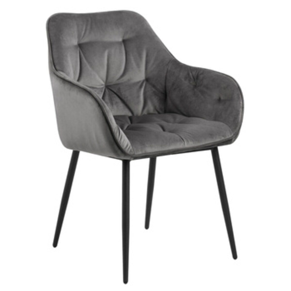 Krzesło Brooke VIC Dark Grey tapicerowane