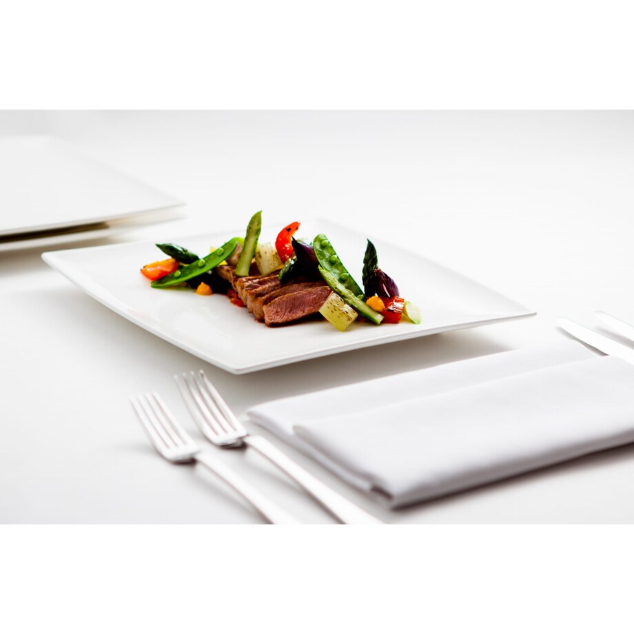 Talerz obiadowy East meets West, biały, 26 cm