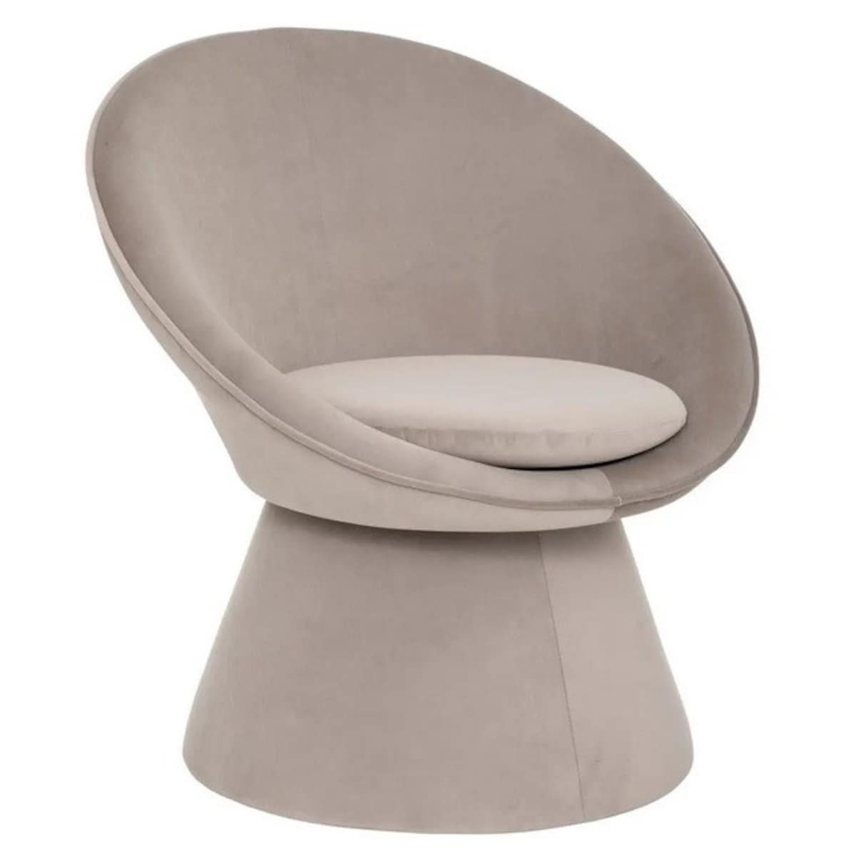 Fotel aksamitny Club z poduszką