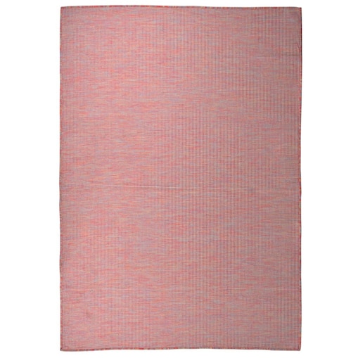 vidaXL Dywan zewnętrzny o płaskim splocie, 160x230 cm, czerwony