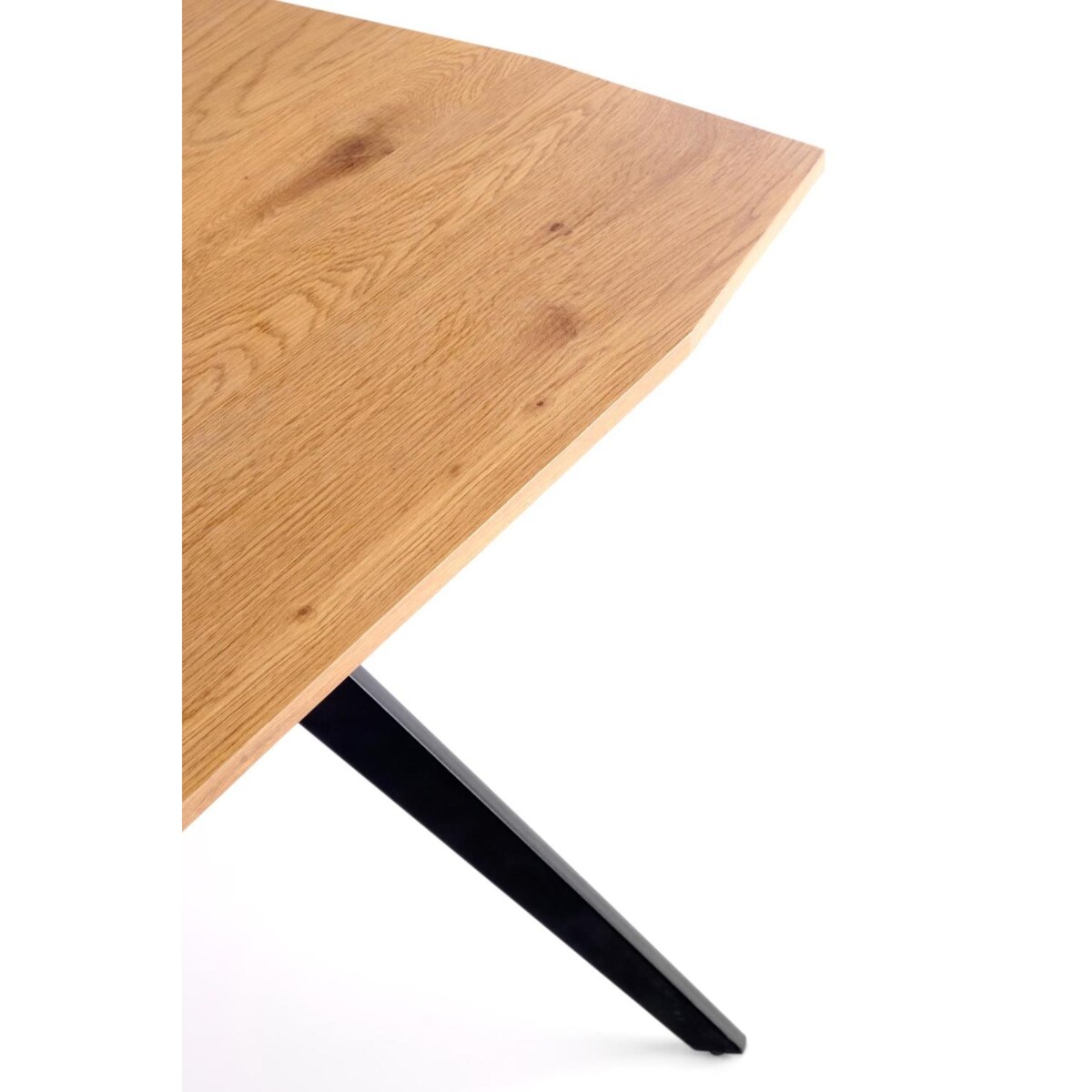 STÓŁ ROZKŁADANY Stavio dąb złoty/czarny w stylu loft