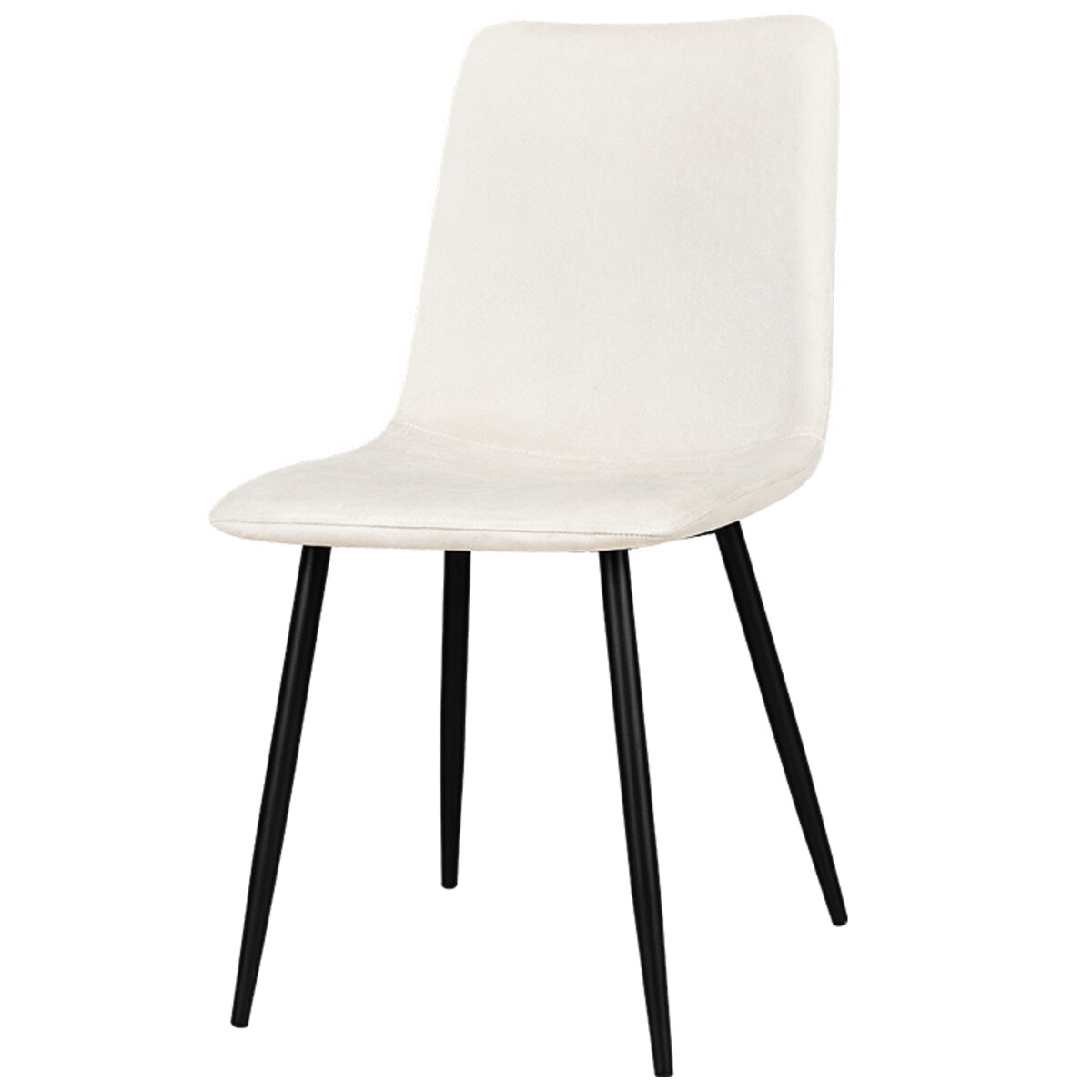 Krzesło tapicerowane klasyczne do salonu jadalni welurowe beżowe gładkie