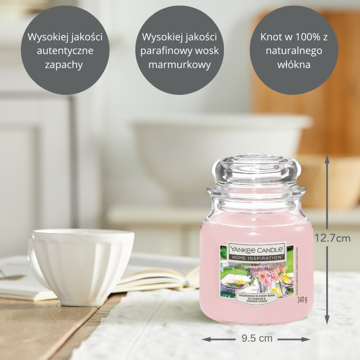 Home Inspiration świeca średnia GARDEN PARTY