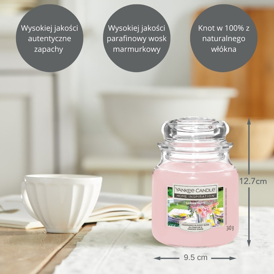 Home Inspiration świeca średnia GARDEN PARTY