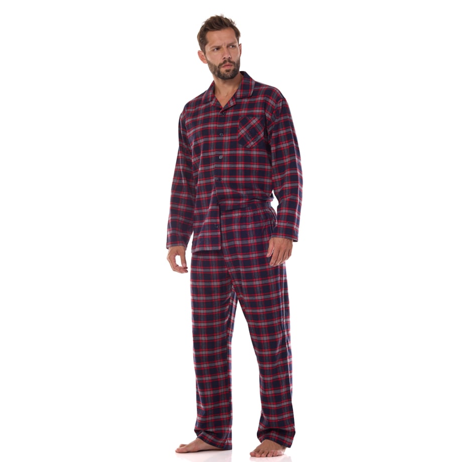 Piżama Ben PR 2471 Granatowa Granatowy, XL