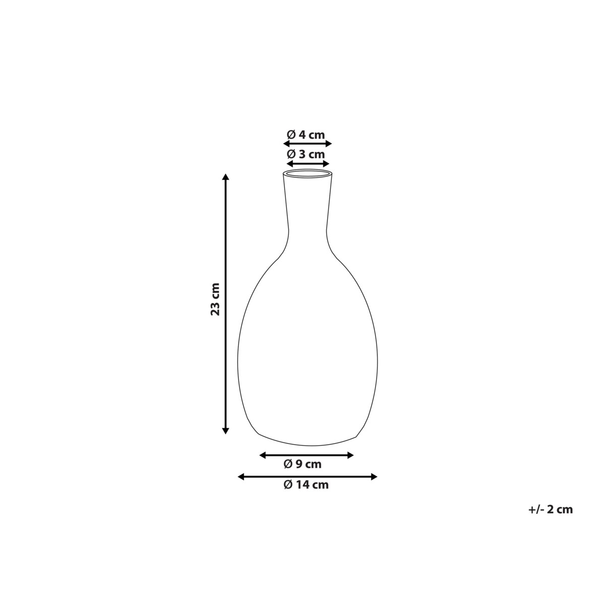 Wazon na kwiaty ceramiczny biały AKRAI