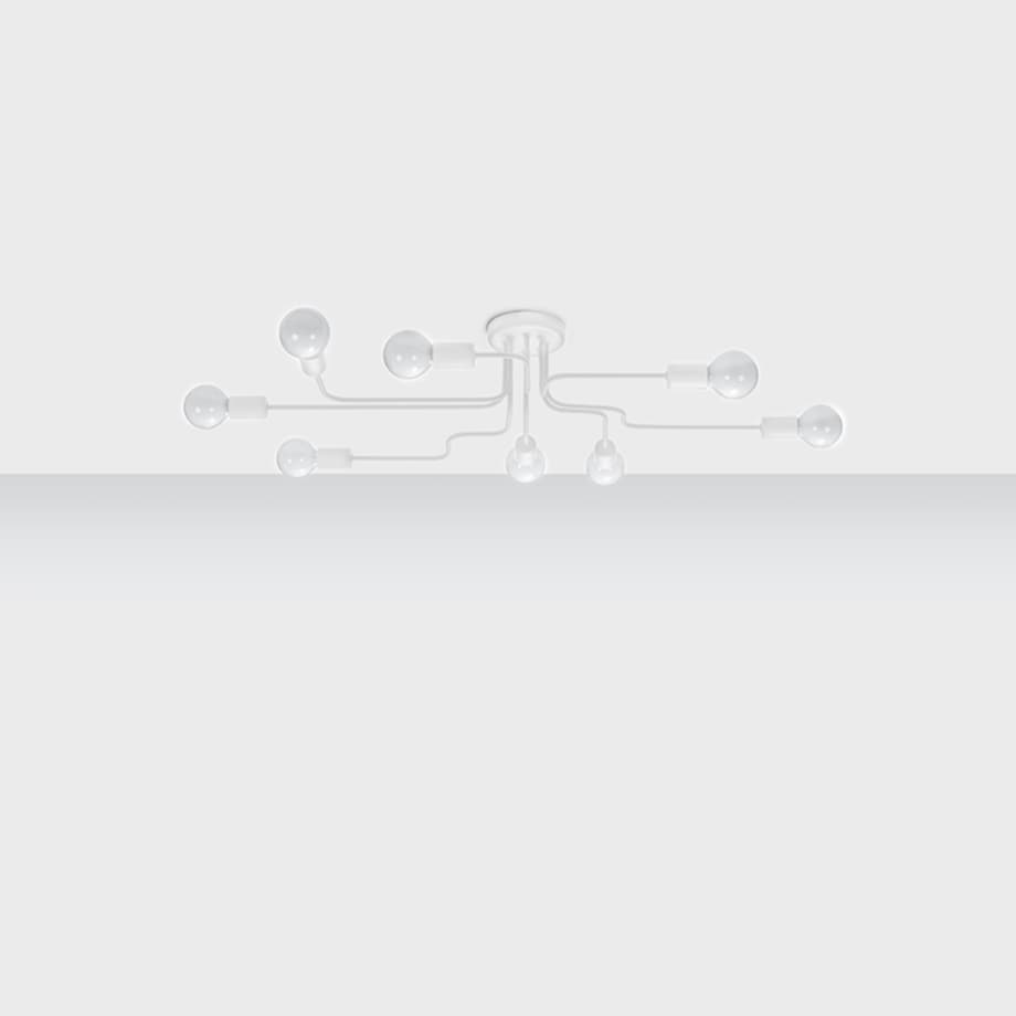 Żyrandol HECTOR 8 biały