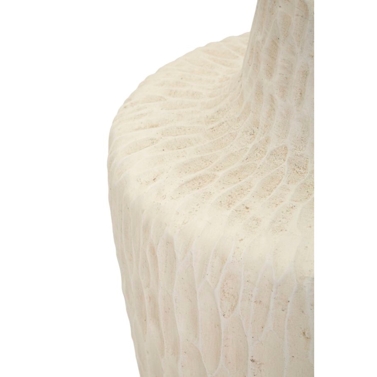 Osłonka dekoracyjna Shade, kolor kremowy, tlenek magnezu (MgO), 29,5 x 29,5 x 57 cm, styl nowoczesny, na doniczkę do salonu, Mauro Ferretti