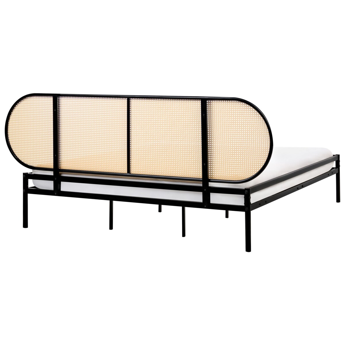 Łóżko Metal BOULIN 180 x 200 cm Czarny