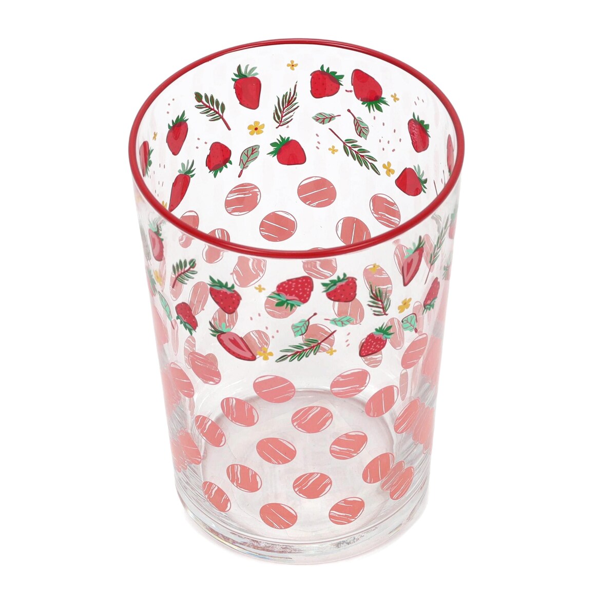 Duża szklanka w owocowy wzór, 510 ml