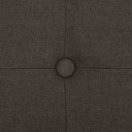 vidaXL Składana ławka ze schowkiem, ciemnobrązowa, sztuczny len