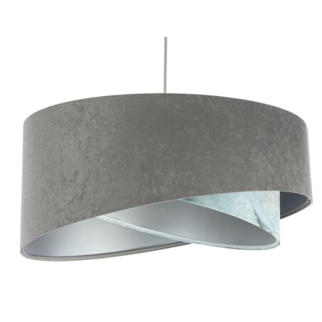 Lampa wisząca GRAY SEA szara/srebrna