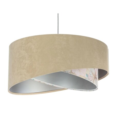 Lampa wisząca SAND FLOWER 2 beżowa/srebrna