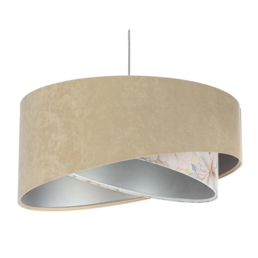 Lampa wisząca SAND FLOWER 2 beżowa/srebrna
