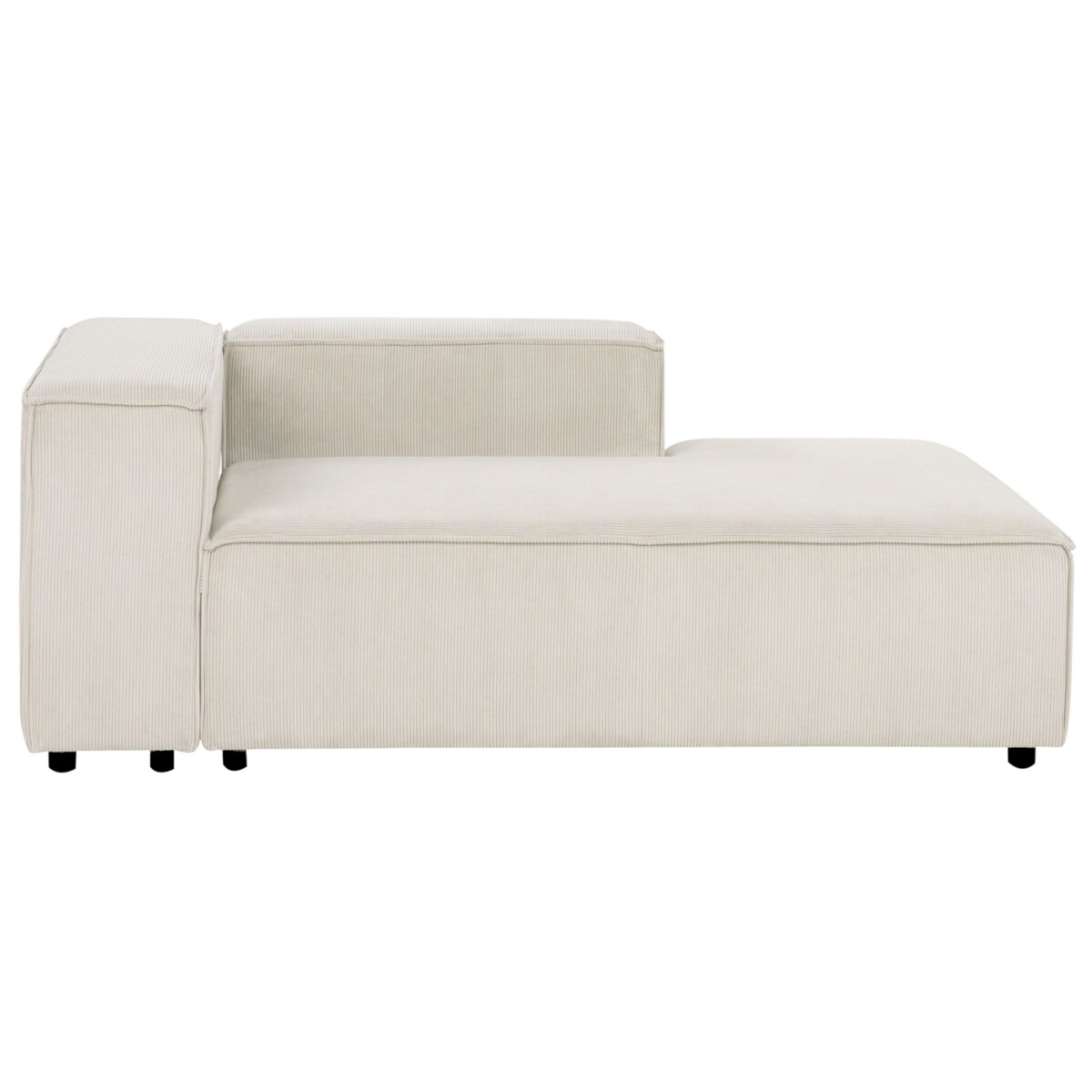 Narożnik modułowy dla 5 osób ARDAL Sztruks Złamana biel Prawostronny