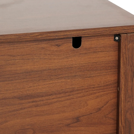 Komoda dwudrzwiowa orzechowa Wany 80x40 cm