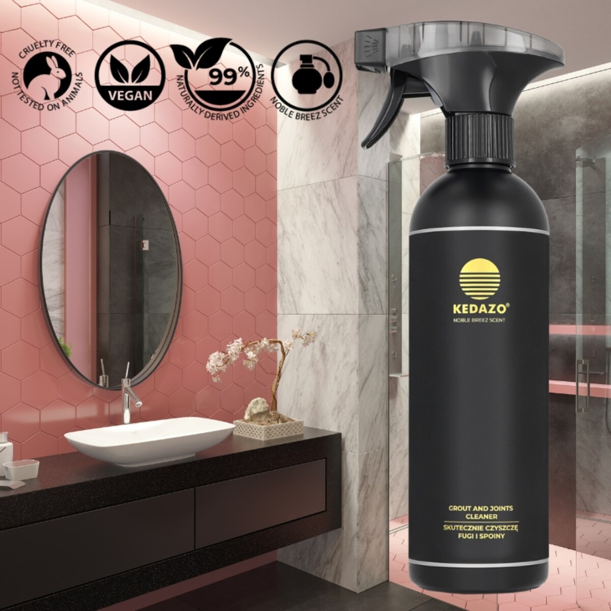 płyn do czyszczenia fug i spoin - KEDAZO Grout and Joints Cleaner