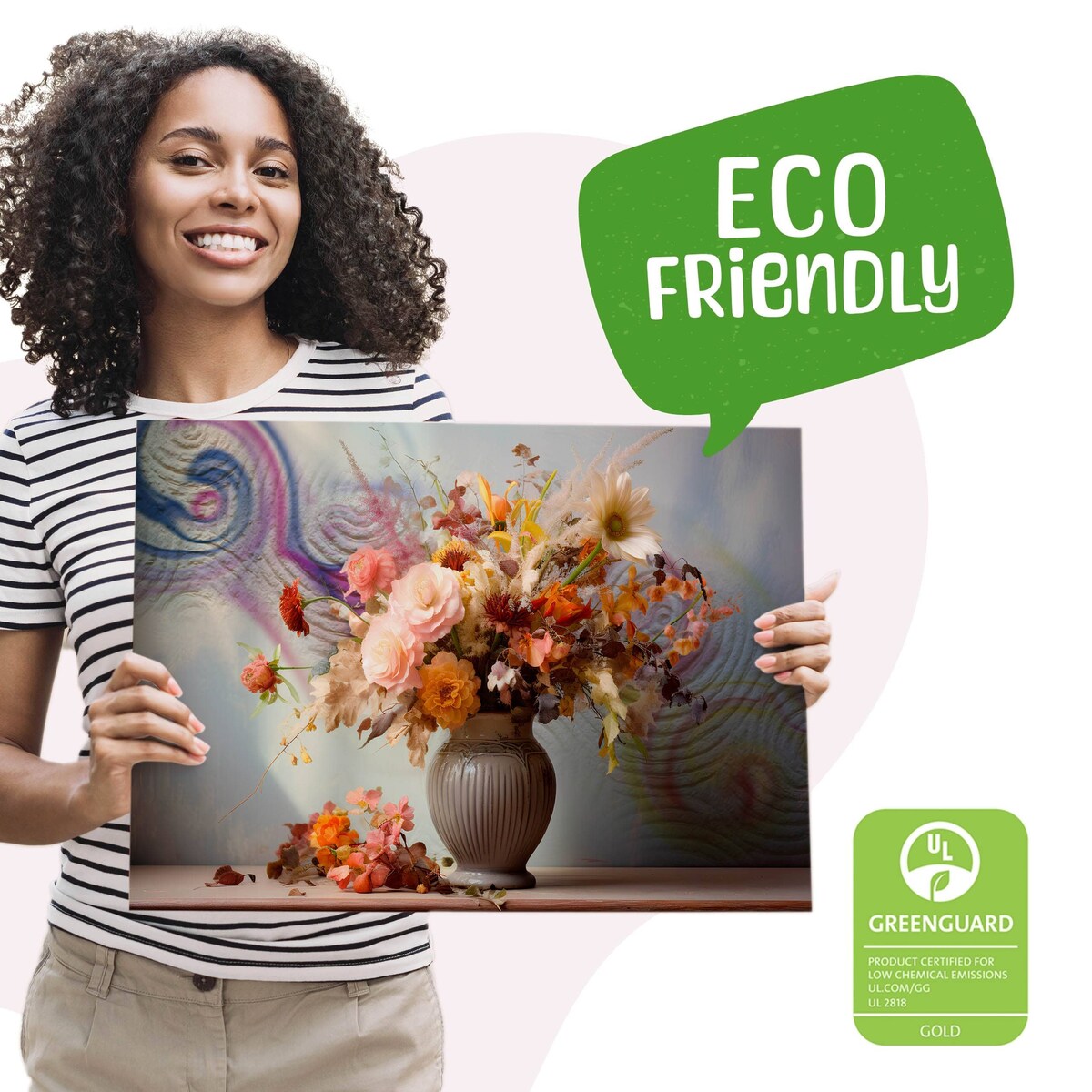 Obraz Do Salonu Suszone Kwiaty Bukiet Martwa Natura Abstrakcja Beton 120x80cm