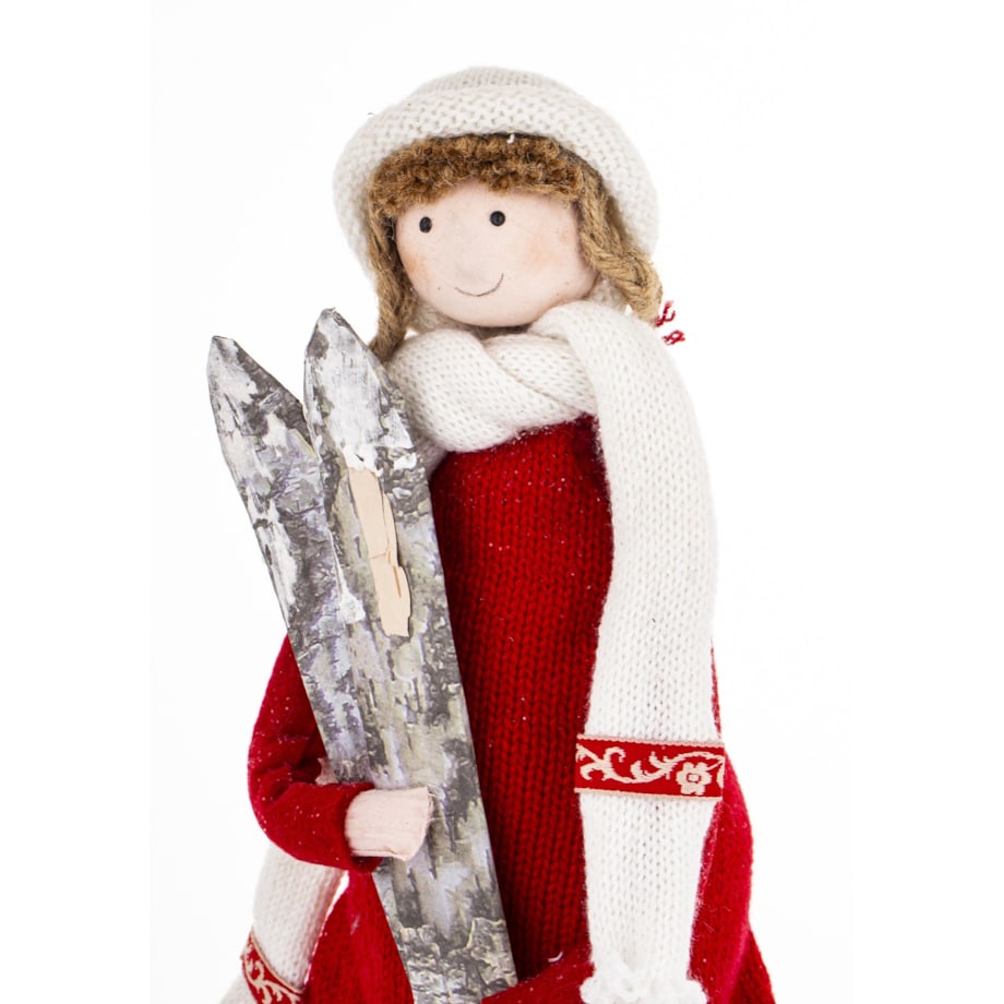 Dekoracja - figurka 51x20x13 cm SUKIYA-3 z nartami