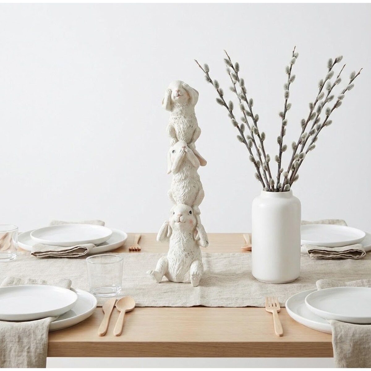 ZAJĄC WIELKANOCNY ZAJĄCE ZAJĄCZKI FIGURKA KRÓLIK NA WIELKANOC PREZENT 40cm