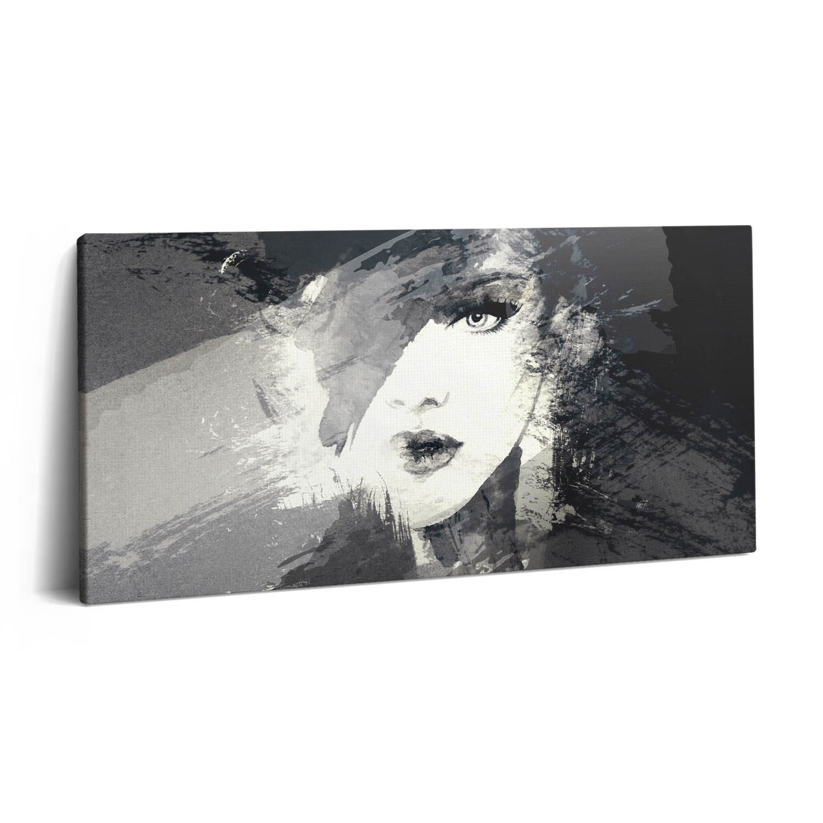 Obraz na płótnie Kobieta w stylu akwarelowym, 100x50 cm