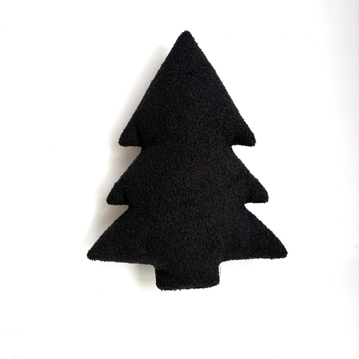 Poduszka Choinka boucle czarna