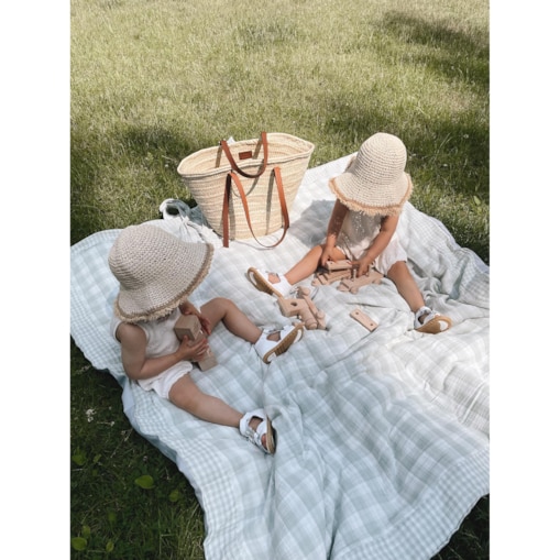 Mint – muślinowy koc piknikowy XXL – mata piknikowa 180×150 cm