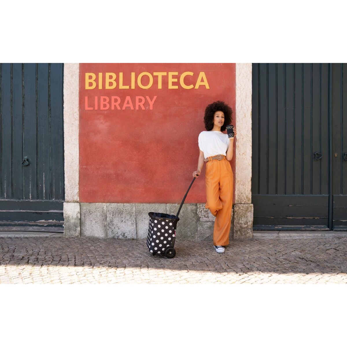 Wózek na zakupy CARRYCRUISER FRAME, dots white