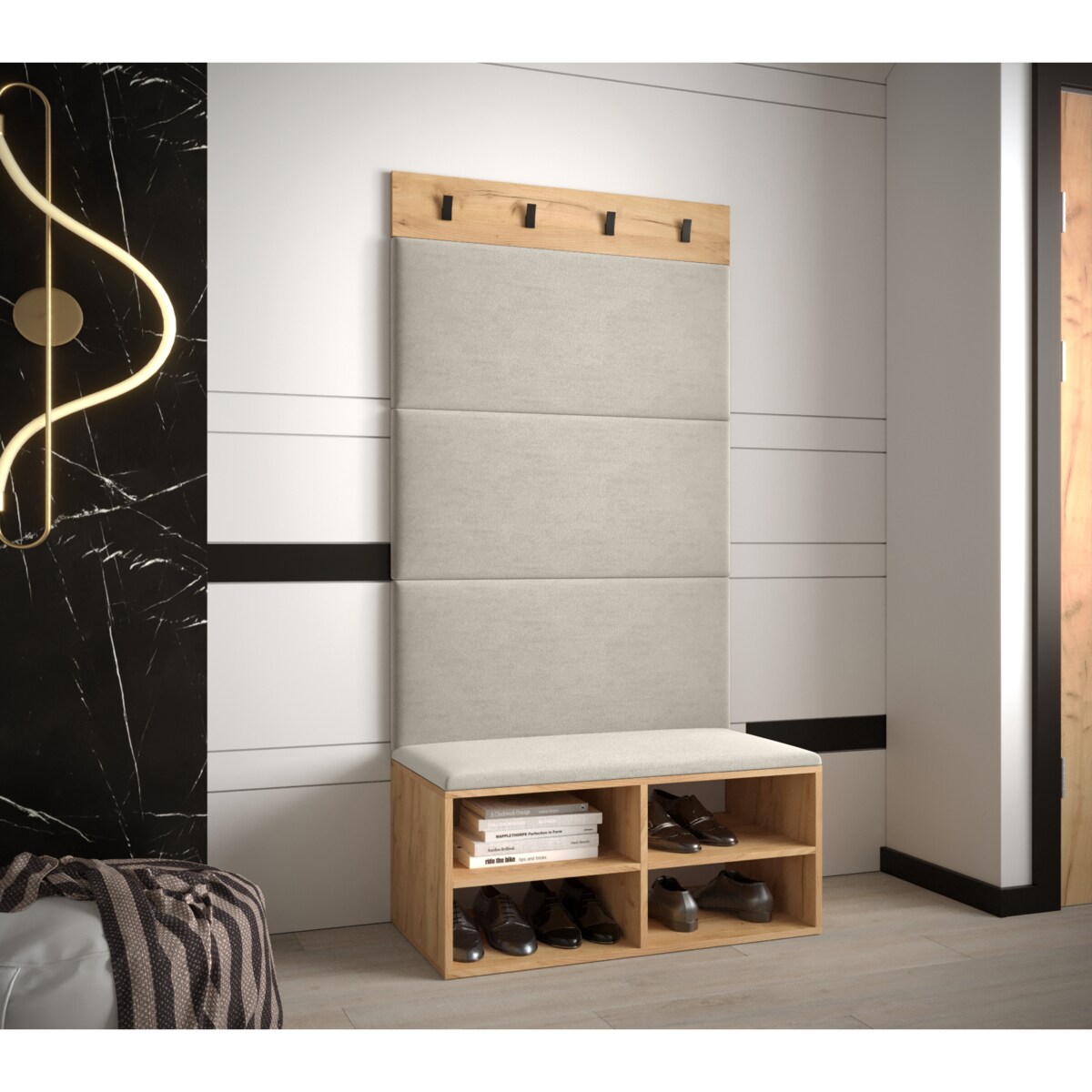 Garderoba do przedpokoju Abiks MIRO 2 craft+manila02