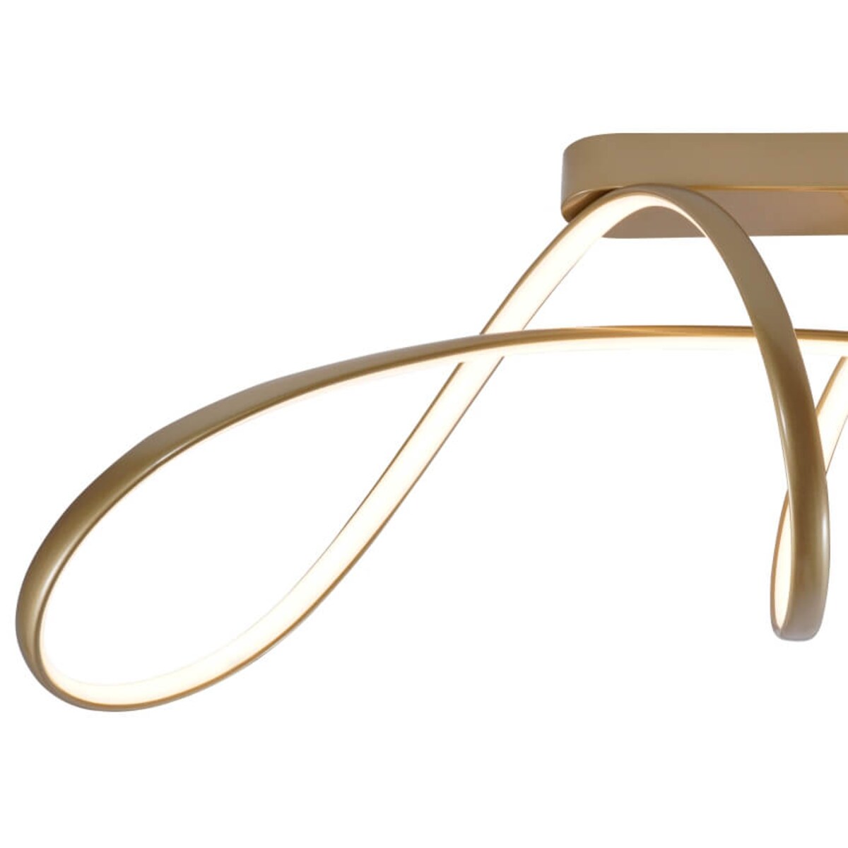 Ledowa lampa sufitowa Fermi 20026C-GD Zumaline 50W 3000-6000K do jadalni złota