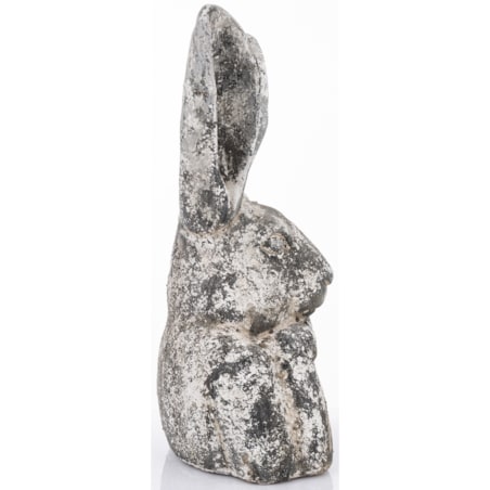 Figurka - szare popiersie królika 48x25x18 cm TORINO duże