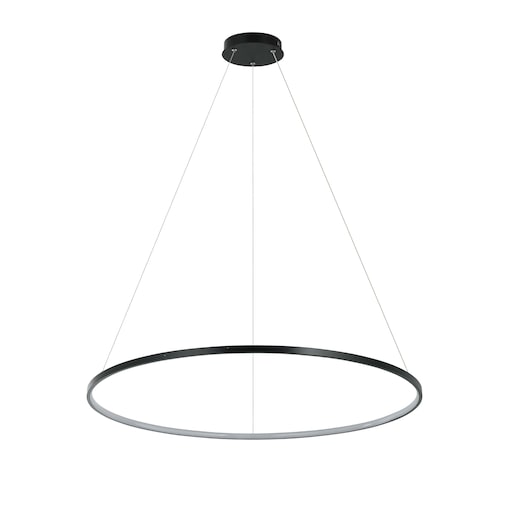 Lampa sufitowa wisząca Light Prestige Ring czarny LED CCT 3000K/4000K/6000K (regulowana) 1 szt.