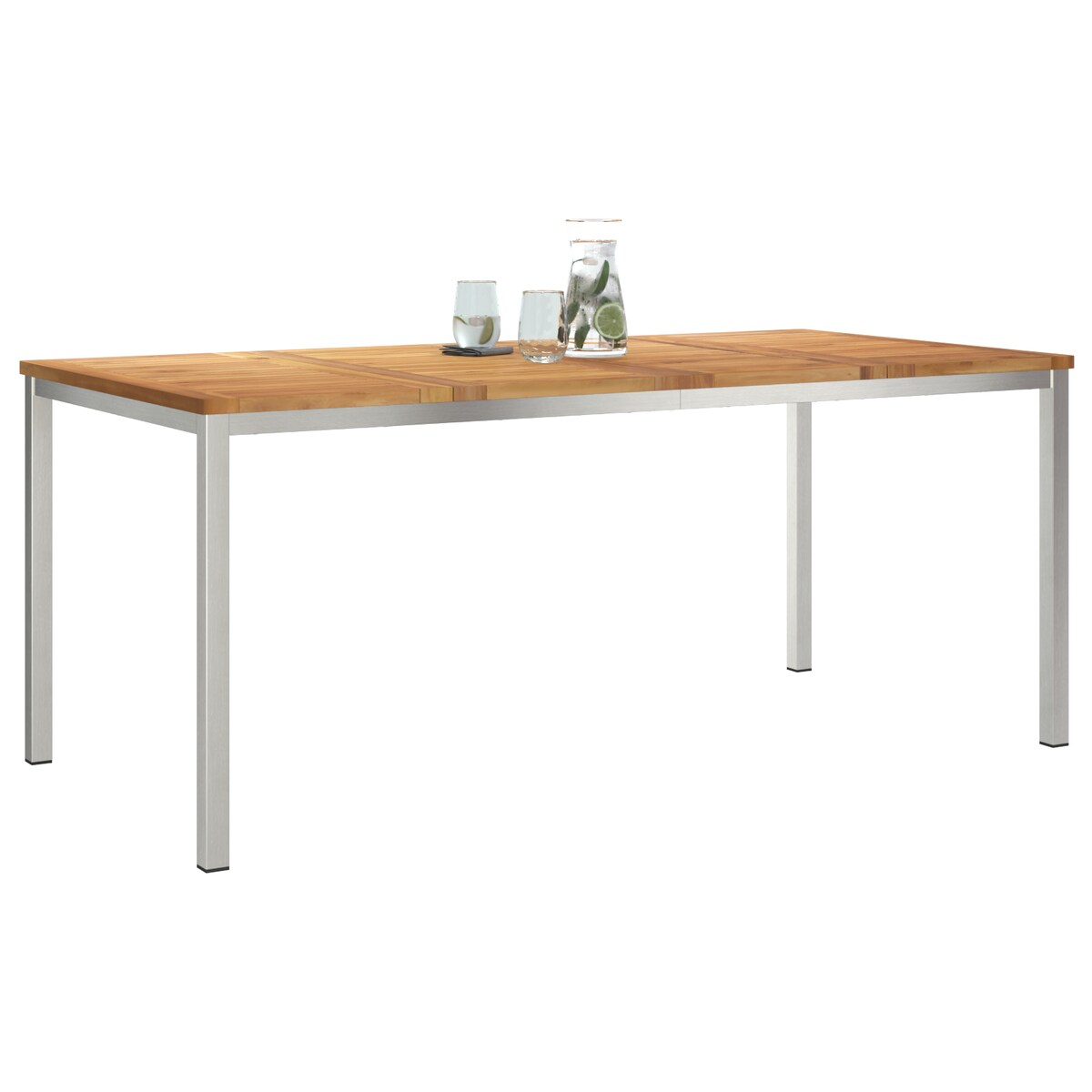 vidaXL Stół na zewnątrz 180x90x75 cm z litego drewna tekowego