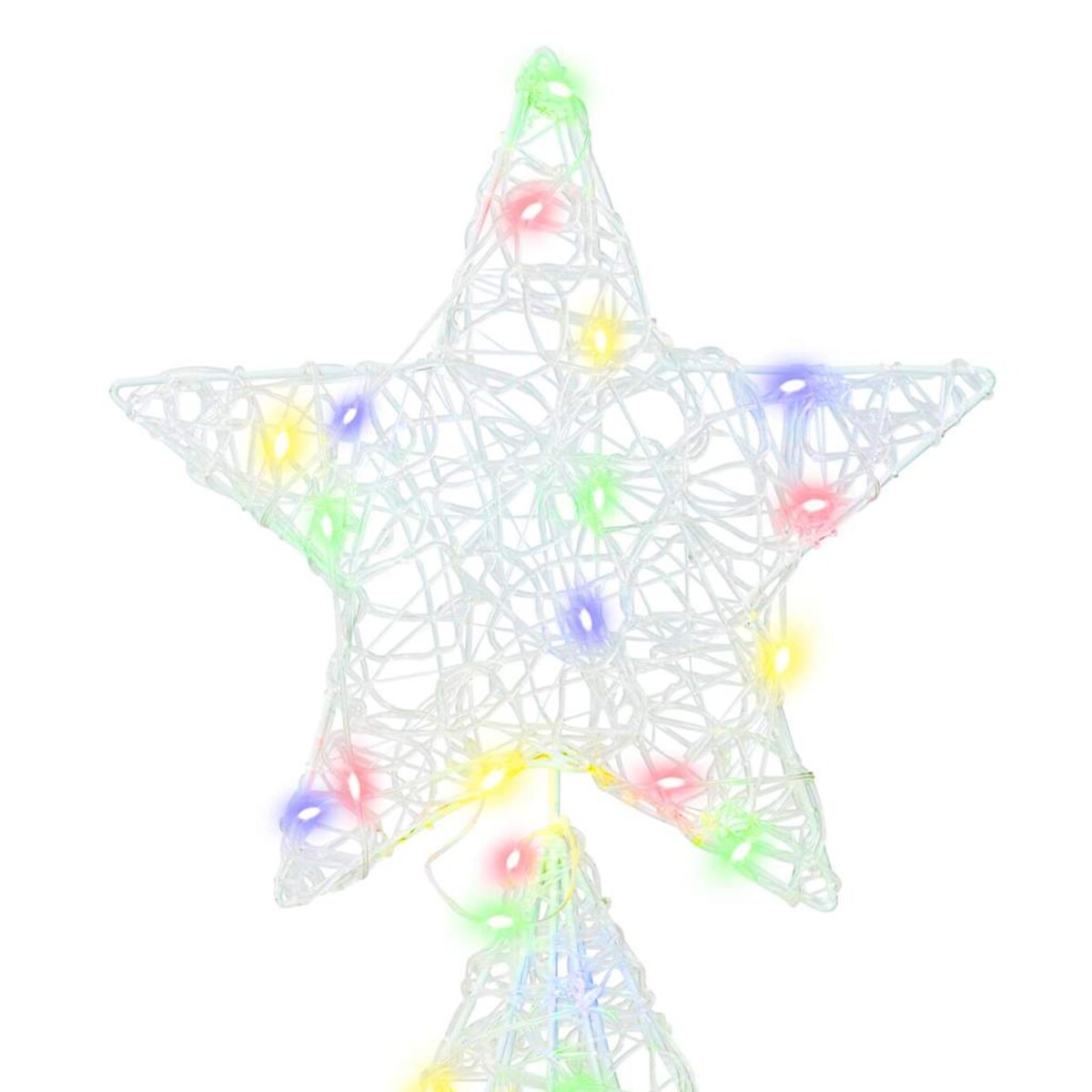 vidaXL Choinka z 240 diodami LED Wielokolorowe 180 cm Akryl