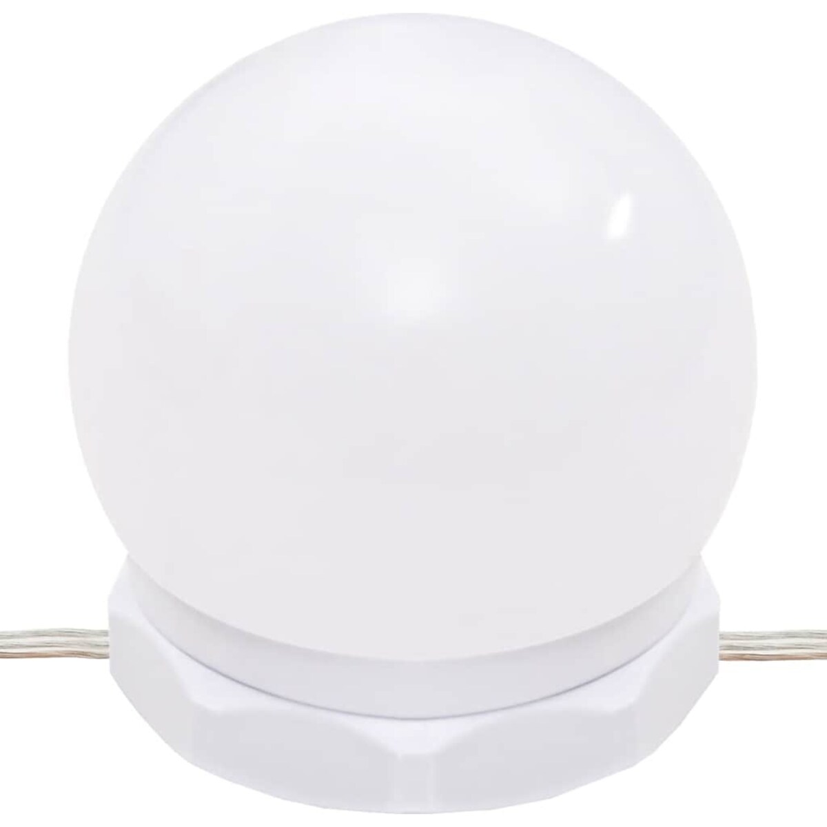 vidaXL Toaletka z oświetleniem LED, biała, 96x40x142 cm