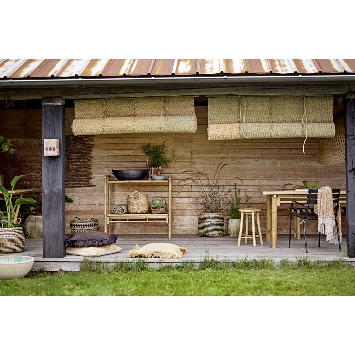 Kosz Diora Pleciony z Trway morskiej Koszyk Osłonka Pojemnik Boho 2 sztuki