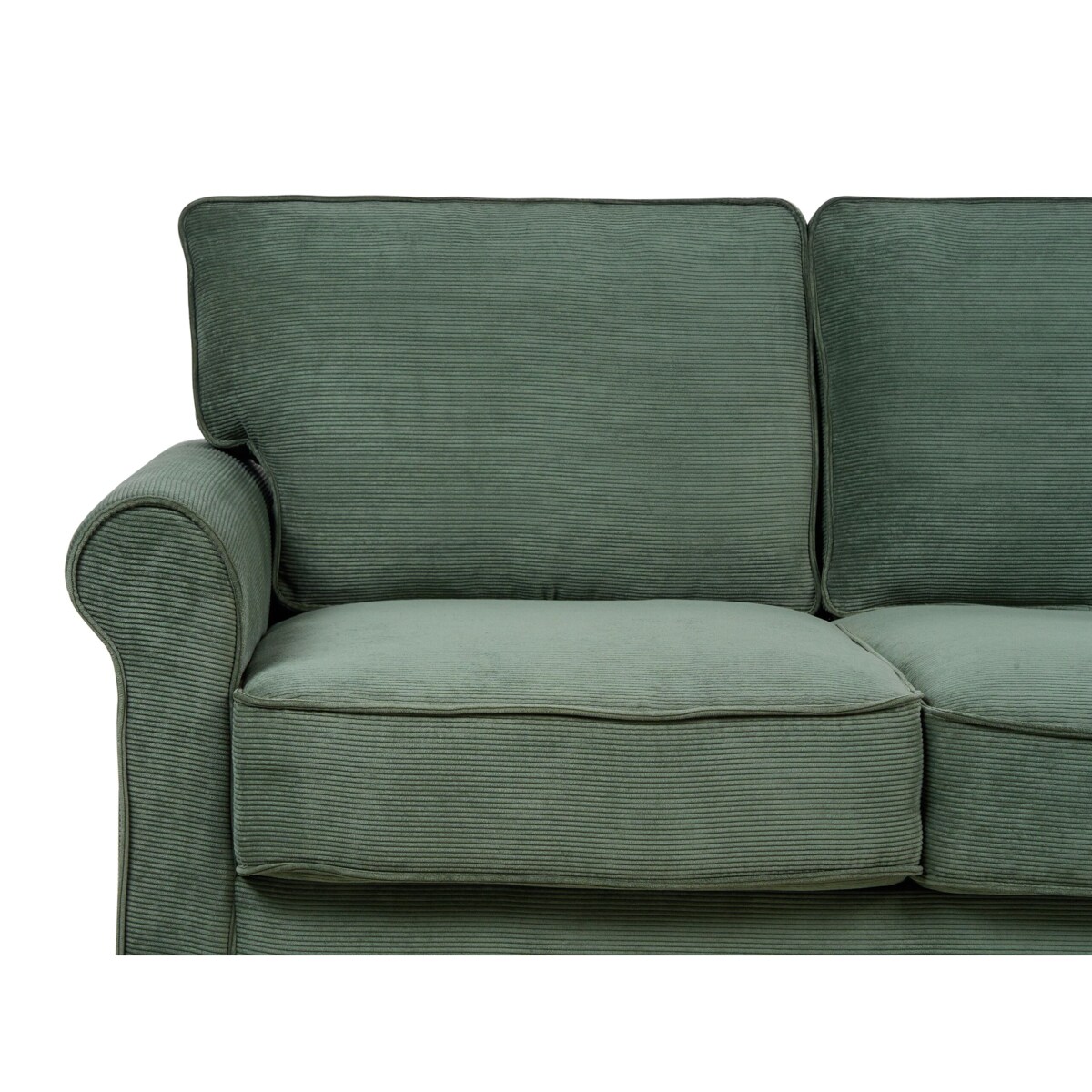 Sofa 2-osobowa sztruksowa ciemnozielona RONNEBY