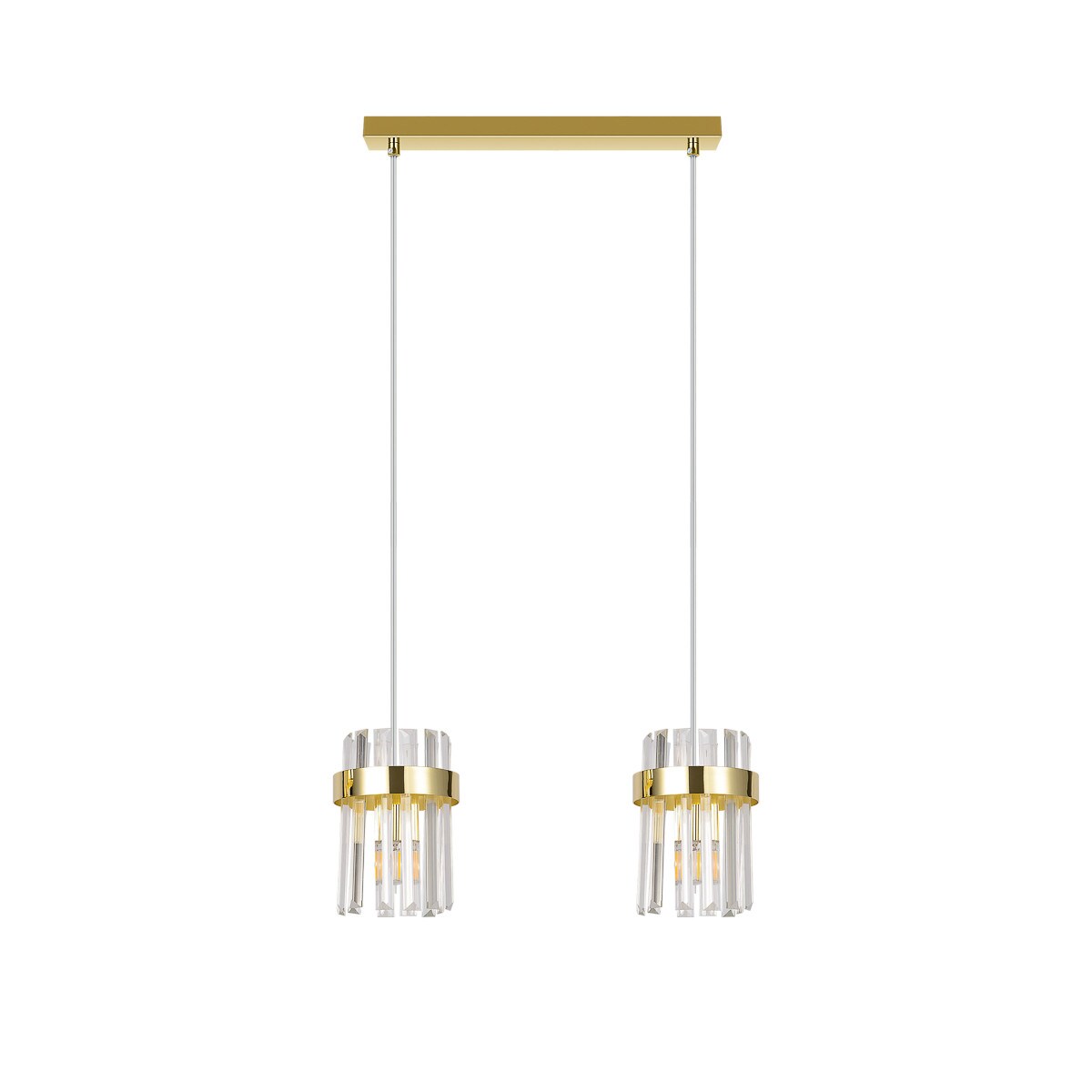 Lampa sufitowa wisząca Light Prestige Vetro złoty 2 x E14 1 szt.