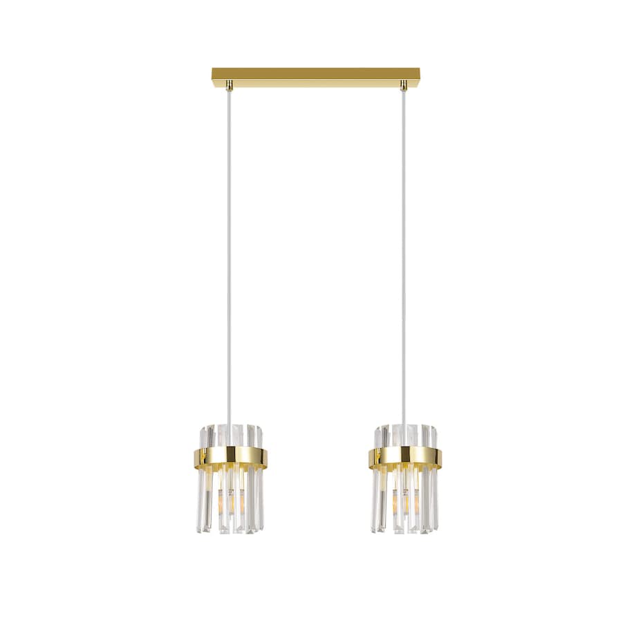 Lampa sufitowa wisząca Light Prestige Vetro złoty 2 x E14 1 szt.
