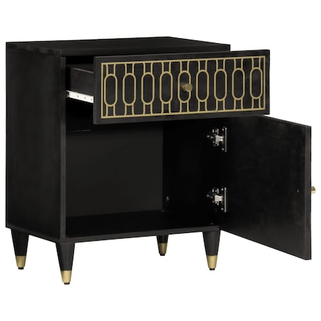 vidaXL Szafka nocna, 50x33x60 cm, lite drewno mango