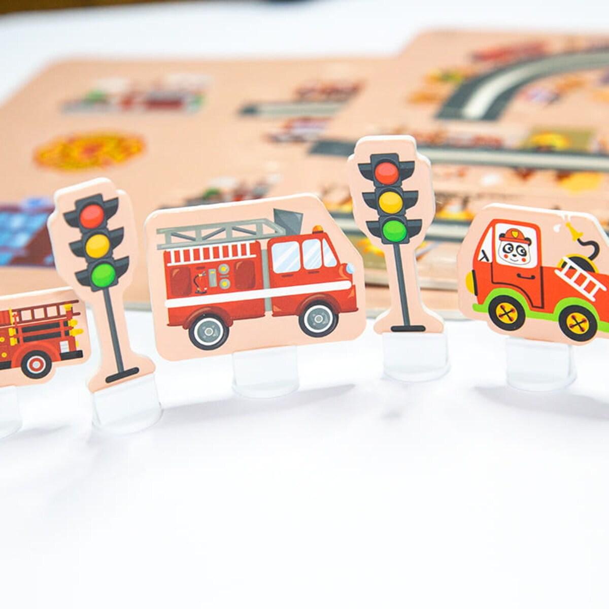 Droga - tor dla samochodów Straż - Puzzle 44 elementy