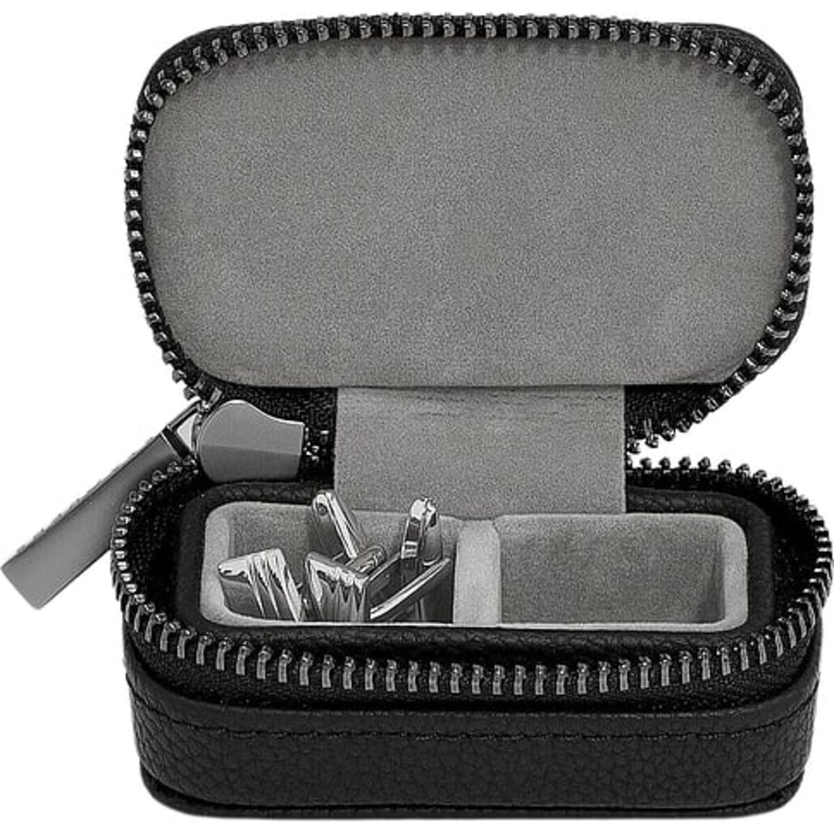 Etui podróżne na spinki do mankietów Stackers mini czarne