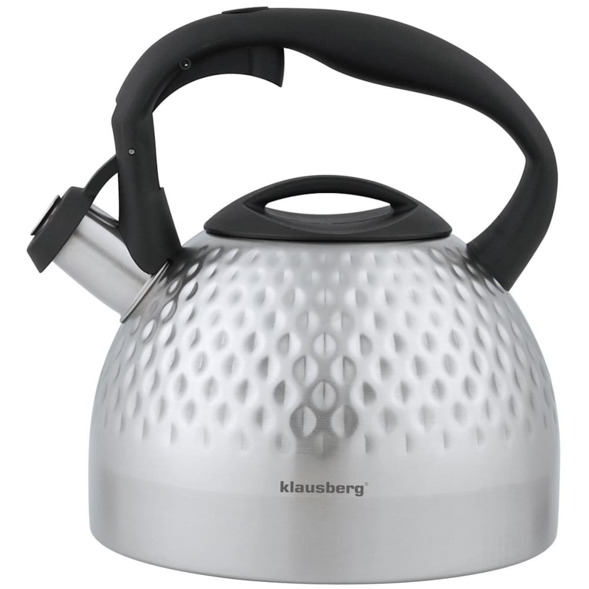 Czajnik stalowy z gwizdkiem 3.0L indukcja gaz srebrny KLAUSBERG