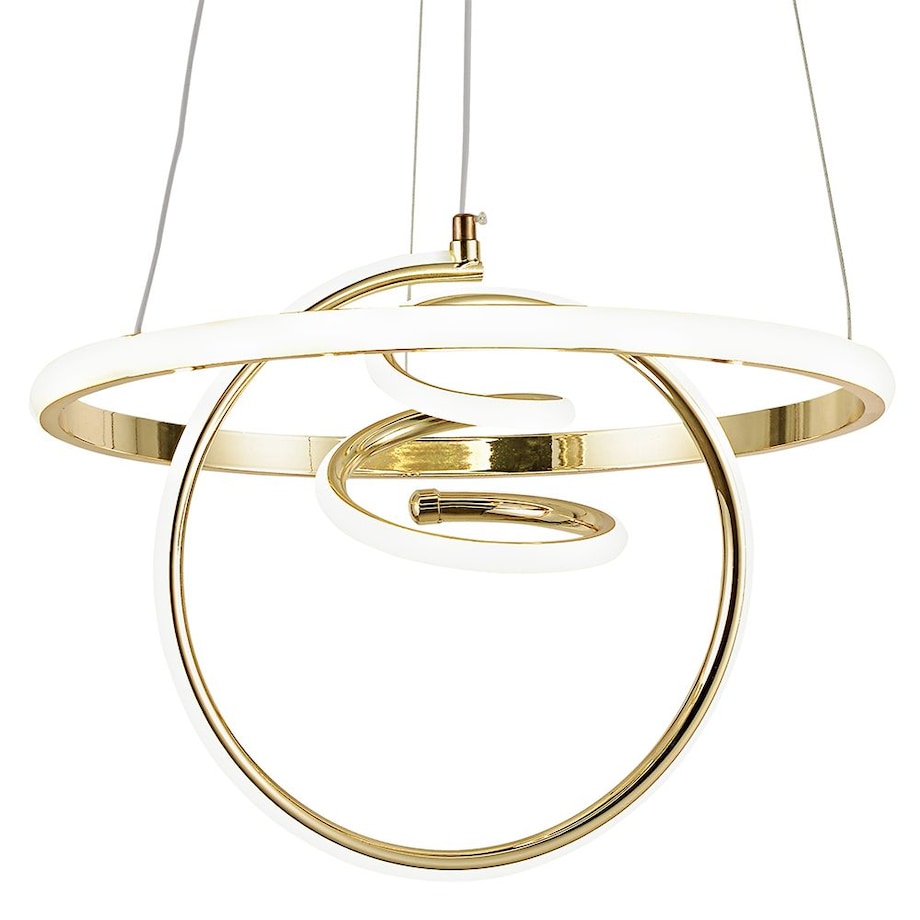 Lampa Sufitowa Wisząca G066-Cp Led Złoty, Metal