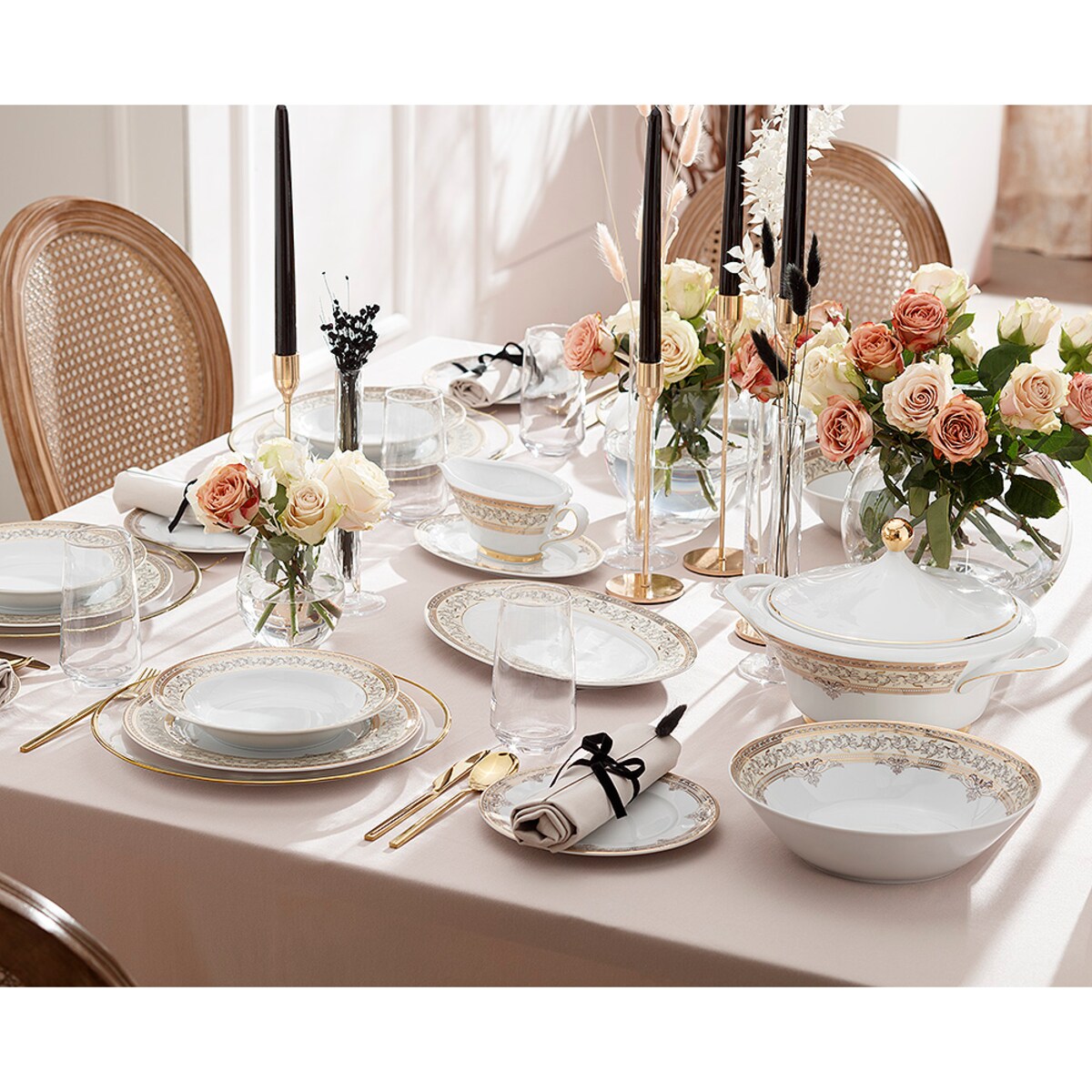 Serwis obiadowy dla 6 osób 25 el. Margaret Arabella G670