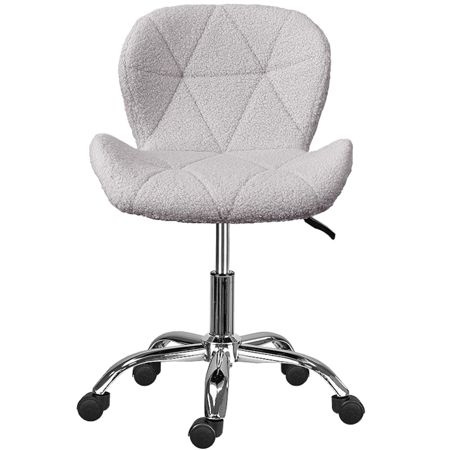 Fotel do biura obrotowy nowoczesny szary